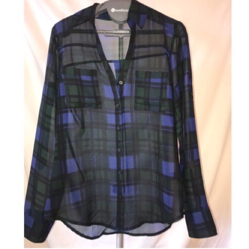 Express Portofino Long Sleeve Blouse